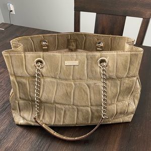 Kate spade purse stone with gold chain